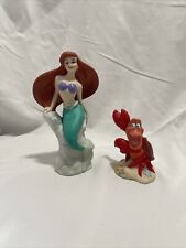 Figura de cerámica de la princesa sirenita Ariel y Sebastián Walt Disney segunda mano  Embacar hacia Argentina