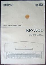 Teclado de piano inteligente digital Roland KR-5500 manual del propietario original libro segunda mano  Embacar hacia Argentina