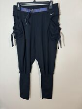 Calça preta vintage Nike Dry Fit ioga/pilates aba rolo com bolsos e cinto tamanho médio comprar usado  Enviando para Brazil