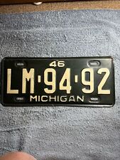 1946 michigan license for sale  Scotts