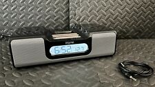 Apple iPhone iPod Alarm Clock Radio Docking Station w/ Aux Model iH5B Tested  for sale  Shipping to South Africa