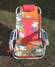 Mochila Tommy Bahama Cooler cadeira de praia vermelho tropical laranja capacidade 300 lb comprar usado  Enviando para Brazil