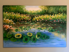 Monet style oil for sale  Willow River