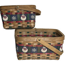 Basket snowman snowflake for sale  Indianola