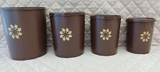 vintage tupperware canisters brown for sale  Wichita Falls