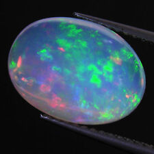 FIRE-OPAL, OVAL CABOCHON-CUT, 6x4mm, NATURAL HIGH-QUALITY ETHIOPIAN GEMSTONE for sale  SOUTHSEA