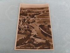 POSTCARD  VINTAGE  R/P   THE RIVER THAMES AT ABINGDON AERIAL VIEW for sale  Shipping to South Africa