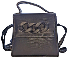 Bolsa de ombro feminina feita à mão, couro sintético, cor preta, tamanho: pequena comprar usado  Enviando para Brazil