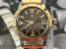 Vintage Zodiac Sea Wolf With 9K Solid Gold Bezel for sale  Shipping to South Africa
