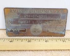 Vtg brass railroad for sale  Syracuse