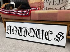 Antiques sign wooden for sale  GREAT YARMOUTH