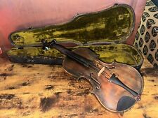 Bonito violín antiguo antiguo 4/4 1 pieza posterior siglo 1800, usado segunda mano  Embacar hacia Argentina