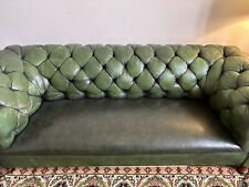 Chesterfield sofa leather for sale  RIPON