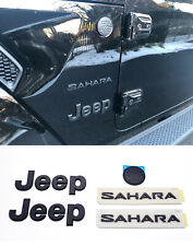 Jeep Wrangler JL Sahara Left & Right Fender Flat Black Emblems Trail Rated Badge til salgs  Frakt til Norway