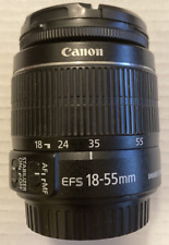Lente de câmera Canon EF-S 18-55mm F/3.5-5.6 IS II com capas. Inventário # BAB3 comprar usado  Enviando para Brazil