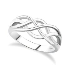   NEW Sterling Silver Everlasting Love Knot Ring in Sizes G-Z 20 Sizes Available for sale  POOLE