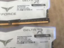 T-FORCE DELTA RGB Ram 16GB (2x8GB) DDR4 3200Mhz - TF4D48G3200HC16CBK PC4-25600 comprar usado  Enviando para Brazil
