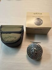 Orvis Battenkill Mid-Arbor IV Fly Reel 72ET6109 Silver W/ Line, Case & Box Nice! for sale  Grass Valley