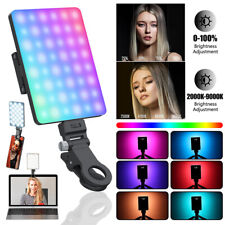 Luz portátil para selfie RGB luz de video cámara luz para selfie maquillaje fotografía segunda mano  Embacar hacia Mexico