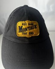 Used, MONTAUK EST. 1660 Hat Cap Strapback THE END Long Island N.Y. Patch Spellout for sale  Shipping to South Africa