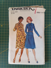Saia blusa 4465 com zíper nas costas gola redonda tamanho 16-18 vintage padrão de costura Butterick, usado comprar usado  Enviando para Brazil