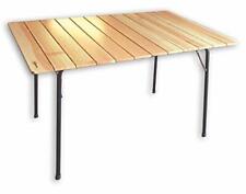 Używany, CASTELMERLINO stół składany, nogi czarny mat, blat modrzew naturalny, 80 x 120 na sprzedaż  PL