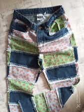 patchwork jeans for sale  UK