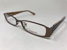 Used, Magnetix Womens Eyeglasses MX1 52-17-135 Dark Brown SZ15 for sale  Shipping to South Africa