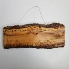 Laje de madeira de pinho Live Edge Costa Rica com casca, 17 x 7,5 x 0,5 a 1" comprar usado  Enviando para Brazil