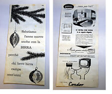 Pubblicita 1958 bifacciale usato  Putignano
