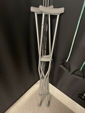 Aluminum Crutches, Adult, Tall, 5' 10"–6' 6" – Pair of Lightweight, Height, used for sale  Shipping to South Africa