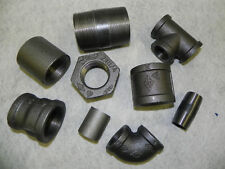 TSP BLACK MALLEABLE IRON PIPE FITTINGS BSP 1/8" - 4" - CHEAPEST ON EBAY, used for sale  Shipping to South Africa