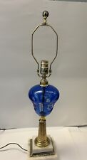 cut glass lamp brass for sale  Sadsburyville