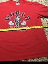 Vintage World Gym Koszula czerwona lata 90. EUC DWUSTRONNA RZADKA na sprzedaż  Wysyłka do Poland