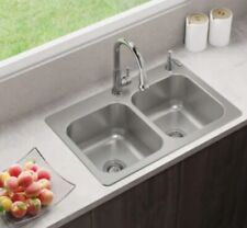 Elkay  Dual-mount 33-in x 22-in Stainless Steel Kitchen Sink (Read) for sale  Shipping to South Africa