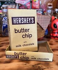 Usado, Barras de caramelo de chocolate con leche HERSHEY'S BUTTER CHIP de colección de los años 50 ¡Caja vacía RARA! segunda mano  Embacar hacia Argentina