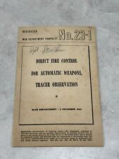 War department pamphlet for sale  Groveland