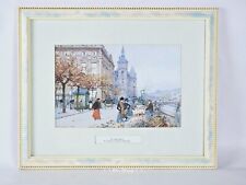 EUGENE G-LALOUE (1854-1941), BY THE SEINE, FRAMED PRINT. 1 LEFT. for sale  Shipping to South Africa