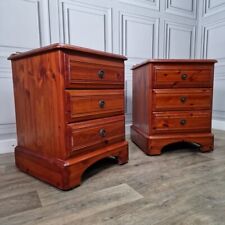 Vintage Pair Of 2 Solid Pine Ducal Bedside Tables Drawers Night Stands Cabinets for sale  Shipping to South Africa