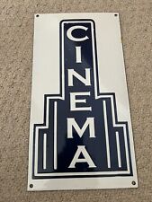 Cinema enamel sign for sale  POOLE