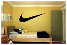 Usado, LOGOTIPO DA NIKE MARCA DE VERIFICAÇÃO Apenas ADESIVO ARTE VINIL PAREDE 24x8,5" decoração para casa quarto comprar usado  Enviando para Brazil