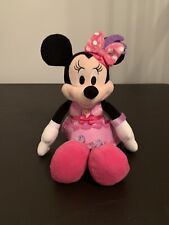 Boneca de pelúcia Minnie Mouse Disney com chapéu roxo rosa bicho de pelúcia brinquedo macio comprar usado  Enviando para Brazil