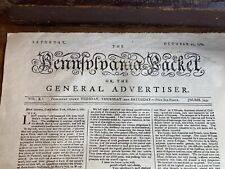 American revolution newspapers for sale  BROUGH