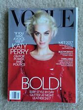 Revista Vogue maio de 2017 usada lida uma vez armazenada mostra características de idade/desgaste Katy Perry comprar usado  Enviando para Brazil