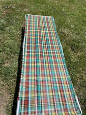 Used, RETRO Vintage Aluminum PLAID Folding Camping Cot Mobile Bed Outdoors Tent NICE for sale  Shipping to South Africa