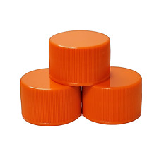 Orange 28-410 PP Plastic Continuous Thread Closures with Liner, Lot of 2330 Caps for sale  Shipping to South Africa