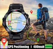 ANDA-Montre intelligente GPS militaire K37 pour homme, écran HD 360x360,  IP68 na sprzedaż  Wysyłka do Poland