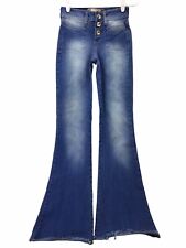 Jeans Colcci Wear azul denim boot cut bainha crua desgastada júnior tamanho 26 comprar usado  Enviando para Brazil