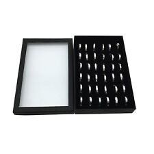 Jewelry Ring Organizer Case Tray Display Holder Earring Velvet Storage Box a for sale  Shipping to South Africa