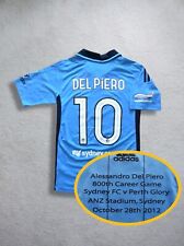 2012 Sydney FC DEL PIERO *800o juego* camiseta de fútbol **Auténtica**, usado segunda mano  Embacar hacia Argentina